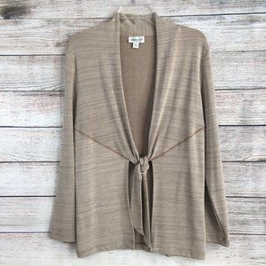 Coldwater Creek Cardigan Tie Front Travel knit